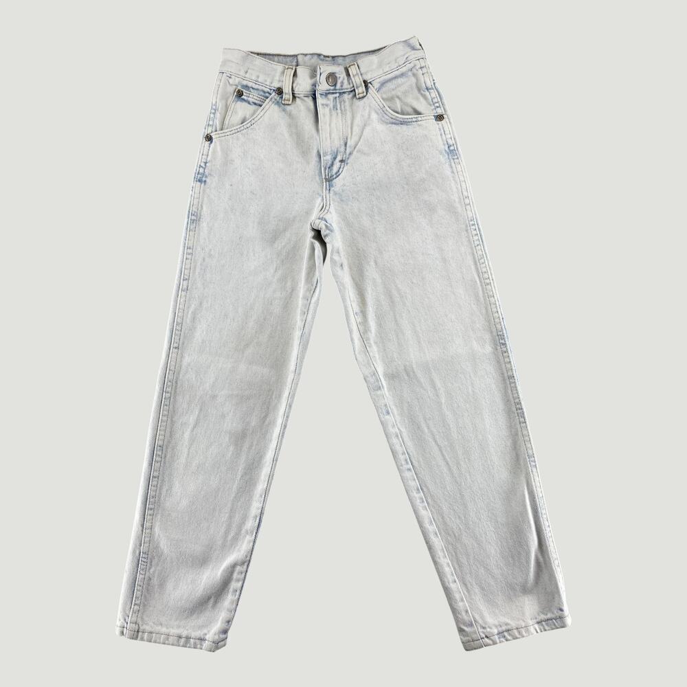 Wrangler Vintage Light Wash High Waist Mom Jeans Straight Leg Women